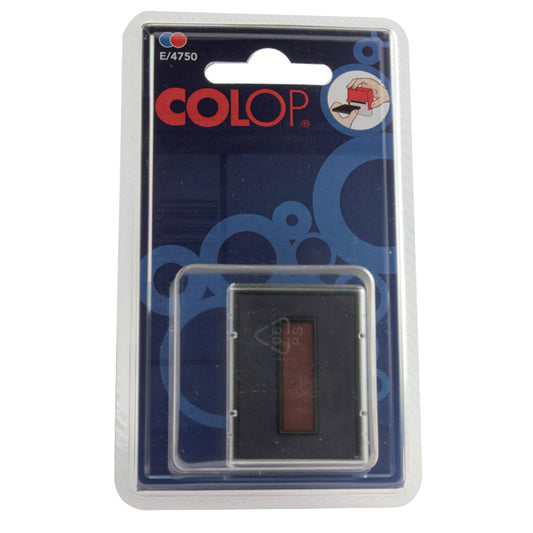 COLOP E/4750 Replacement Ink Pad Blue/Red (Pack of 2) E4750