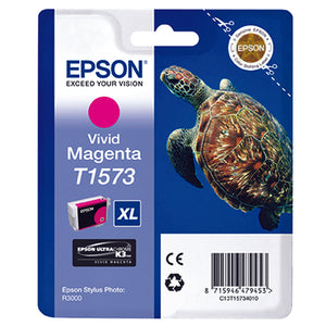 Epson T1573 Ink Cartridge Ultra Chrome K3 XL High Yield Turtle Vivid Magenta C13T15734010