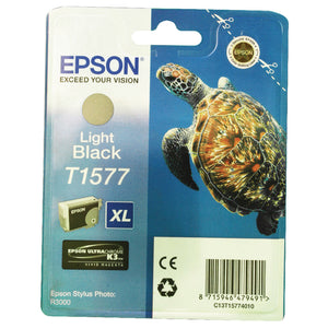 Epson T1577 Ink Cartridge Ultra Chrome K3 XL High Yield Turtle Light Black C13T15774010