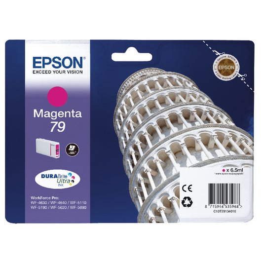 Epson 79 Ink Cartridge DURABrite Ultra Tower of Pisa Magenta C13T79134010