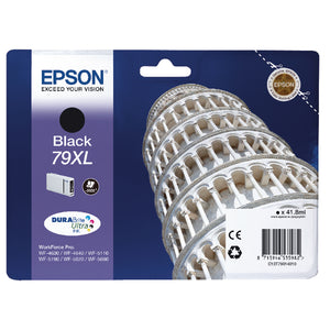 Epson 79XL Ink Cartridge DURABrite Ultra Ink High Yield Tower of Pisa Black C13T79014010