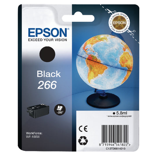Epson 266 Ink Cartridge Globe Black C13T26614010