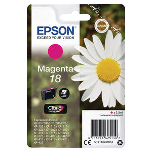 Epson 18 Home Ink Cartridge Claria Daisy Magenta C13T18034012