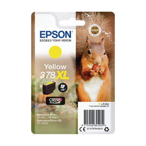 Epson 378XL Ink Cartridge Claria Photo HD High Yield Squirrel Yellow C13T37944010