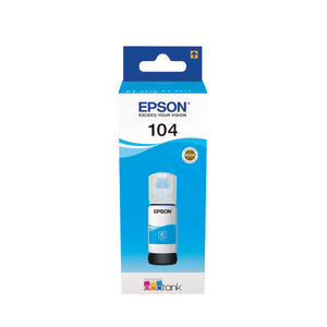 Epson 104 Ink Bottle EcoTank Cyan C13T00P240