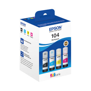 Epson 104 Ink Bottle EcoTank Multipack CMYK C13T00P640