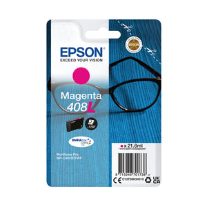 Epson 408L Ink Cartridge DURABrite Ultra Glasses Magenta C13T09K34010