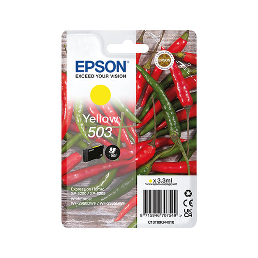 Epson 503 Ink Cartridge Chilli Yellow C13T09Q44010