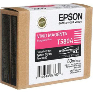 Epson T580A Ink Cartridge Vivid Magenta C13T580A00