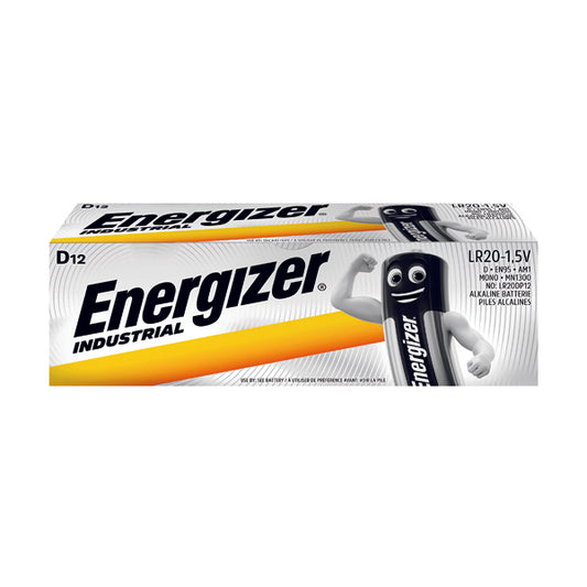 Energizer D Industrial Batteries (Pack of 12) 636108