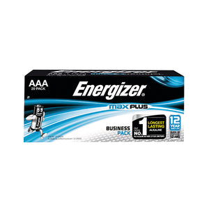 Energizer Max + AAA Batteries (Pack of 20) E301322900