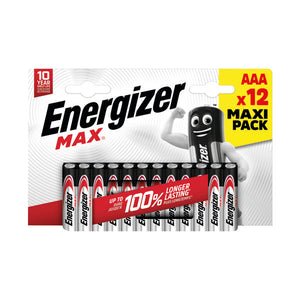 Energizer Max AAA Battery (Pack of 12) E303323400