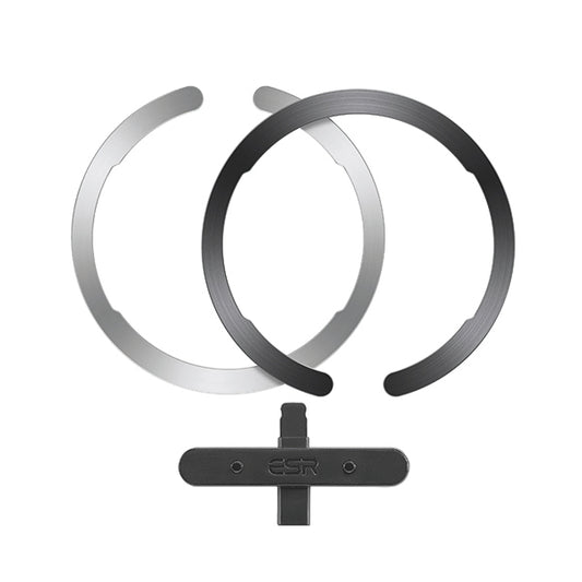 ESR HaloLock Universal Ring Silver/Black (Pack of 2) 2Z515