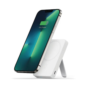 ESR HaloLock Kickstand Wireless Power Bank 10000mAh MagSafe Compatible White 2G505W