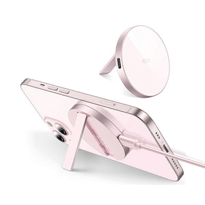 ESR HaloLock Kickstand Wireless Charger MagSafe Compatible Pastel Pink 2C515AP