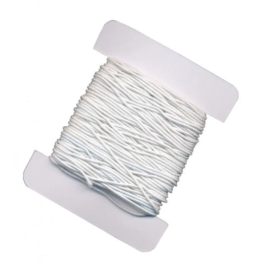 Elastic White 8 Metres