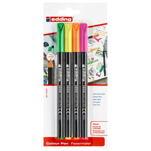Edding 1200 Neon Pens (Pack of 4)