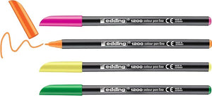 Edding 1200 Neon Pens (Pack of 4)