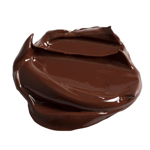 burnt umber paint swatch on a white background