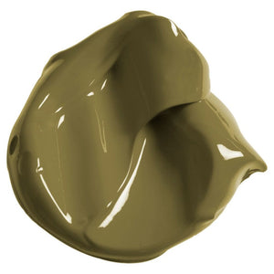 metallic bronze paint swatch on a white background