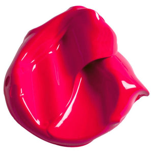 Neon pink paint swatch on a white background