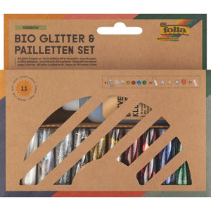BIO Glitter & Sequins Set - Rainbow (11 Pieces)