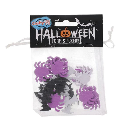 Foam Stickers - Bats And Spiders (Pack of 20)