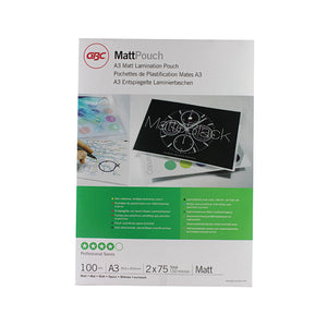 GBC Matt Laminating Pouch A3 150 Micron (Pack of 100) 41660E