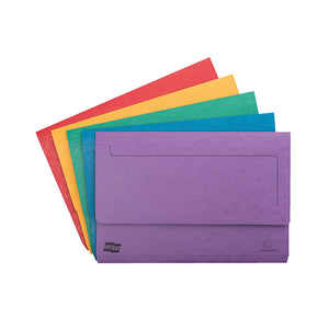 Exacompta Europa Pocket Wallet Foolscap Assorted A (Pack of 25) 4790