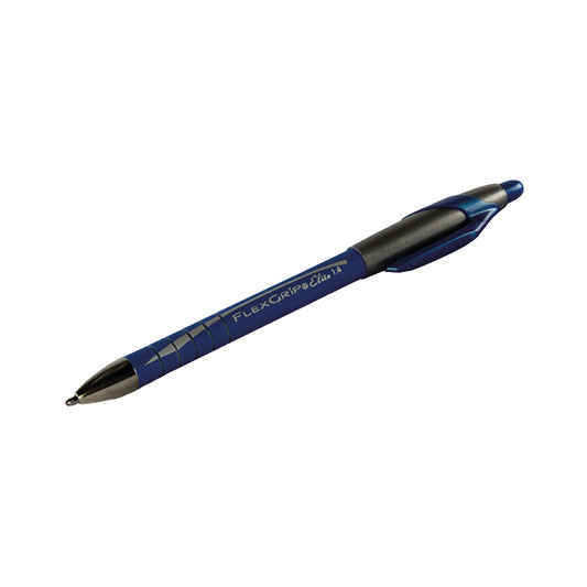 PaperMate Flexgrip Elite Retractable Ballpoint Pen Medium Blue (Pack of 12) S0750530