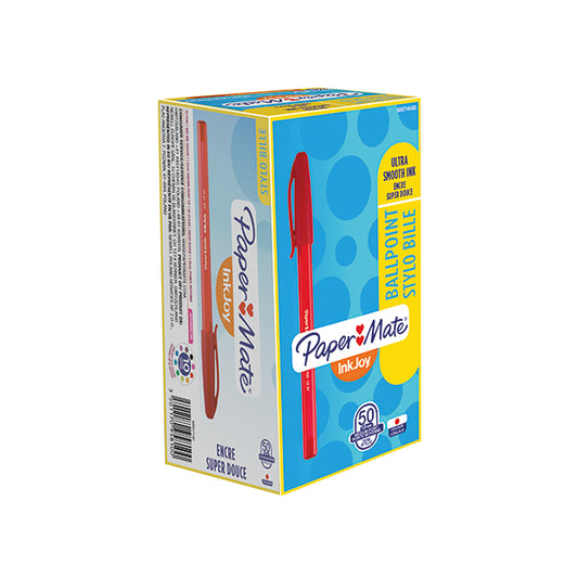 PaperMate InkJoy 100 Ballpoint Pen Medium Red (Pack of 50) S0957140
