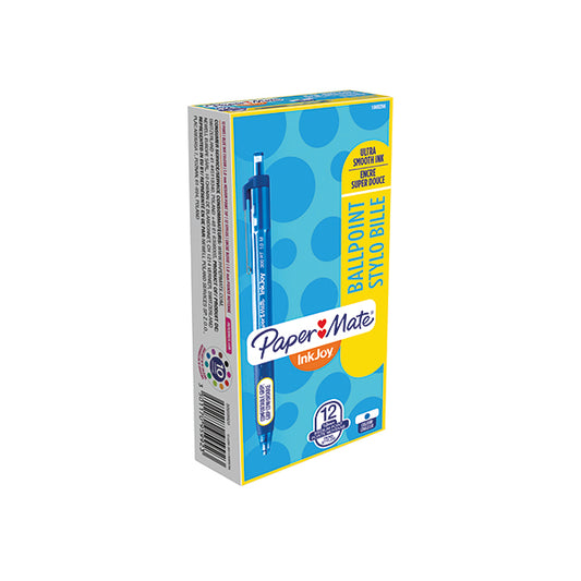 PaperMate Inkjoy 300 Retractable Ballpoint Pen Medium Blue (Pack of 12) S0959920