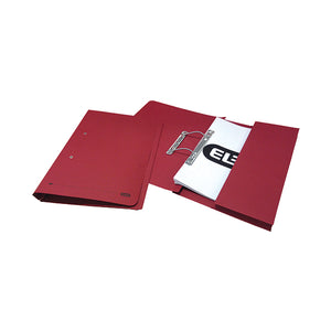 Elba Spring Pocket File Mediumweight Foolscap Red (Pack of 25) 100090149