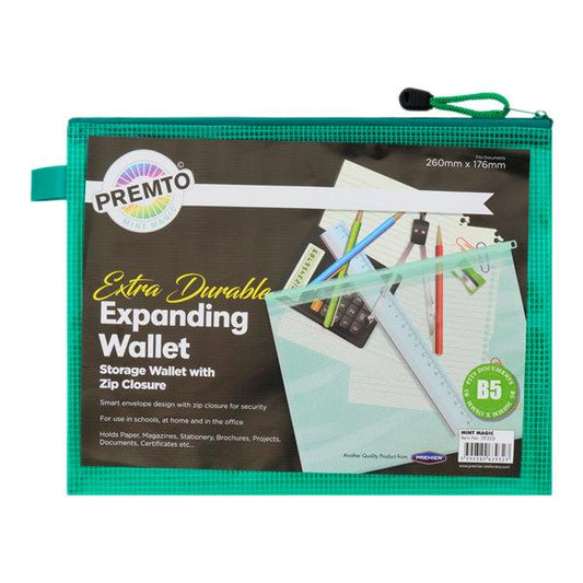 Premto B5 Extra Durable Expanding Mesh Wallet