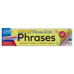 Pkt.30 Wipe-Off Phrase Strips 3