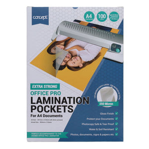 A4 250 Micron Laminating Pouches-100