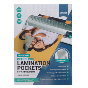 Office Pro A3 Laminating Pouches 250 Micron (100 Pack)