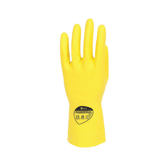 SHIELD 30CM RBR GLOVE MEDIUM YLW P12
