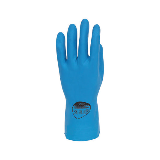 SHIELD 30CM RBR GLOVE MED BLU P12