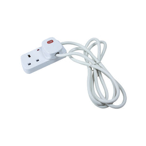 CED 2-Way Extension Lead White CEDTS2213M