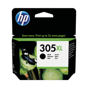HP 305XL Ink Cartridge High Yield Black 3YM62AE