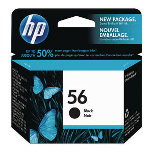 HP 56 Ink Cartridge Black 19ml C6656AE