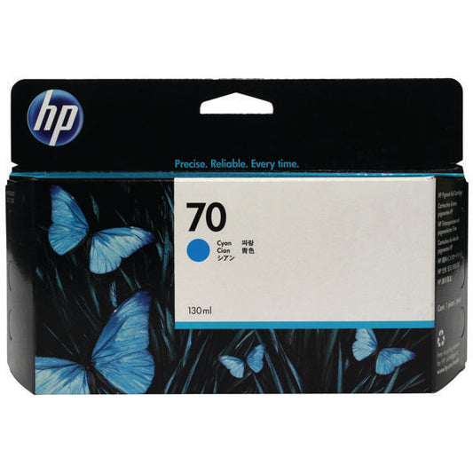 HP 70 DESIGNJET INK CART 130ML CYAN