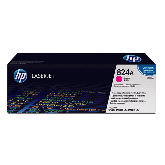 HP 824A LaserJet Toner Cartridge Magenta CB383A