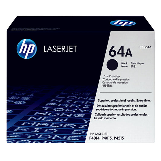 HP 64A LaserJet Toner Cartridge Black CC364A