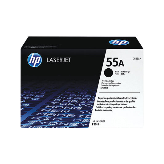 HP 55A Black Laserjet Toner Cartridge CE255A