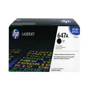 HP 647A Black Laserjet Toner Cartridge CE260A