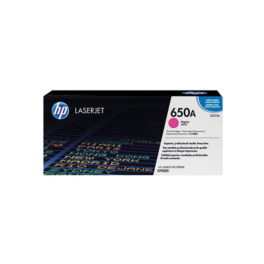 HP 650A Magenta Laserjet Toner Cartridge CE273A