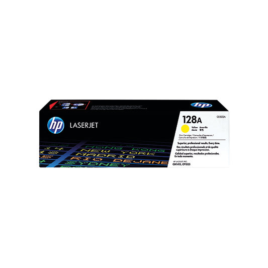HP 128A Yellow Colour Laserjet Toner Cartridge CE322A