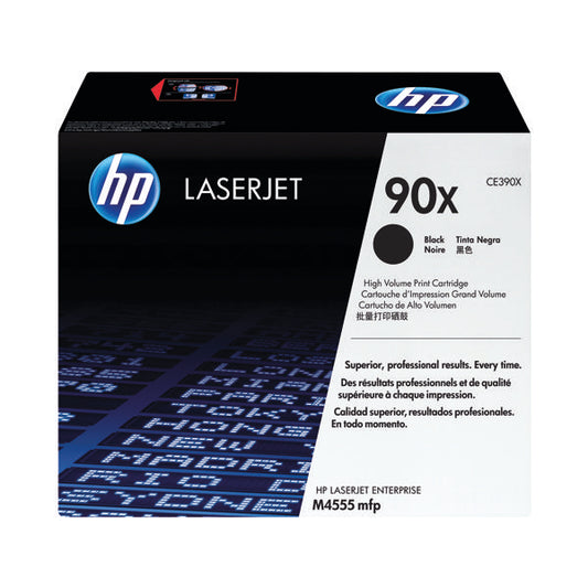 HP 90X Black High Yield Laserjet Toner Cartridge CE390X